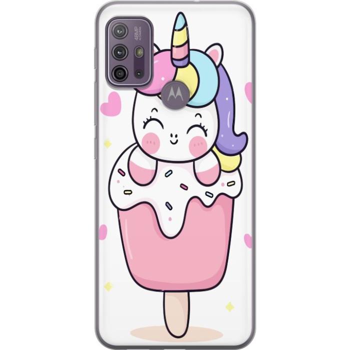 iSecrets - Mobilskal till Motorola Moto G10 med Glad enhörning