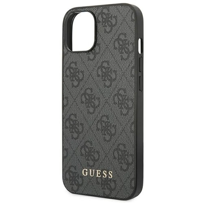 Guess - GUESS iPhone 14 Plus Skal Gold Logo - Grå