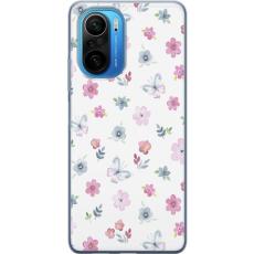 iSecrets - Mobilskal till Xiaomi Poco F3 med Blommor och fjärillar