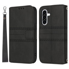 A-One Brand - Galaxy A17 / A26 Plånboksfodral Imprinted Läder - Svart