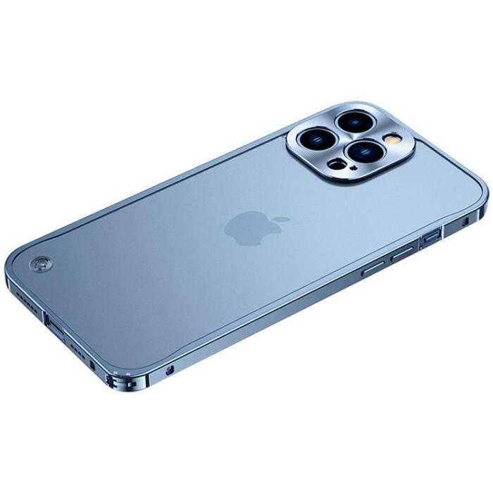 A-One Brand - iPhone 13 Pro Skal Metall Slim - Blå