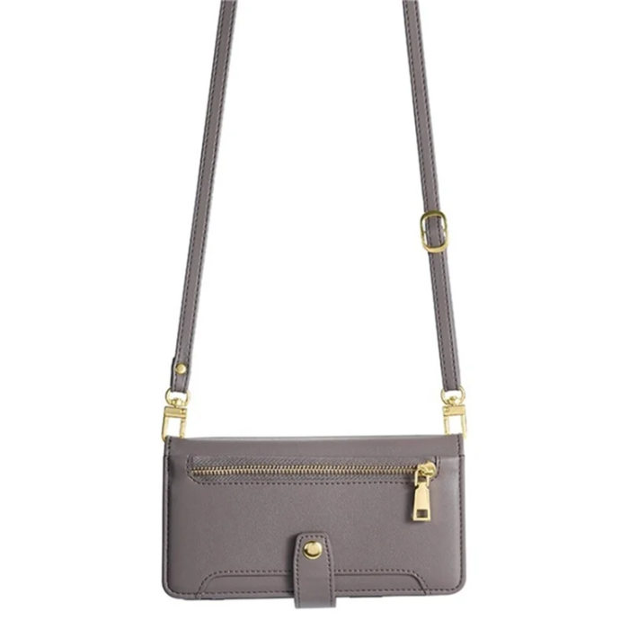 A-One Brand - Galaxy Xcover 7 Pro Konstläder Plånboksfodral med 2 Rem - Grå