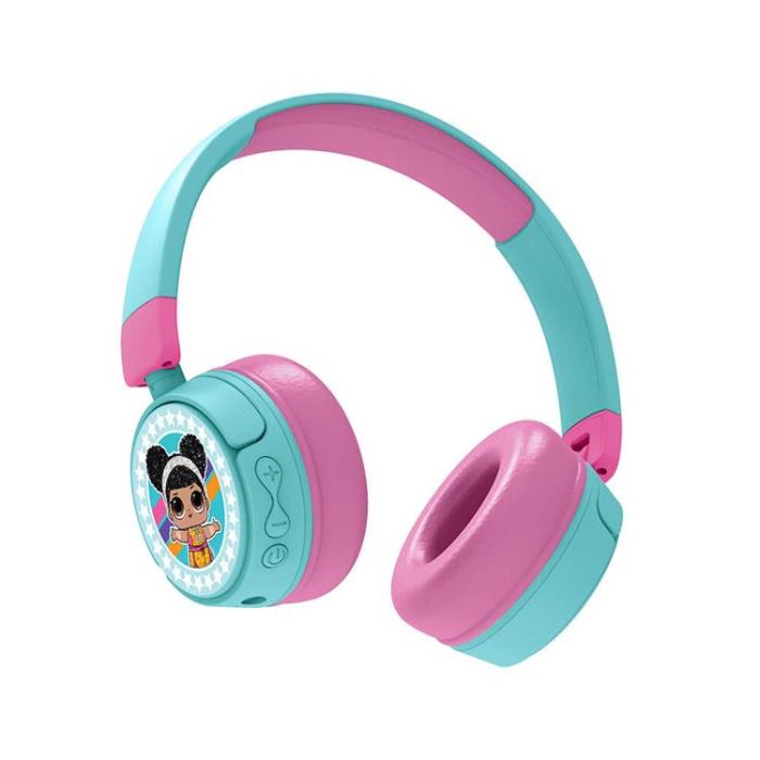 LOL - LOL Junior On-Ear Trådlösa Hörlurar - Rosa/Blå
