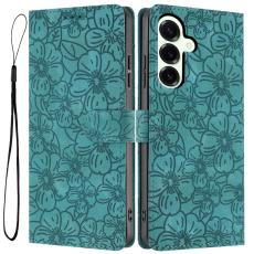 OEM - Samsung Galaxy S26 Plus Fodral Konstl&auml;der Blomster M&ouml;nster - Gr&ouml;n