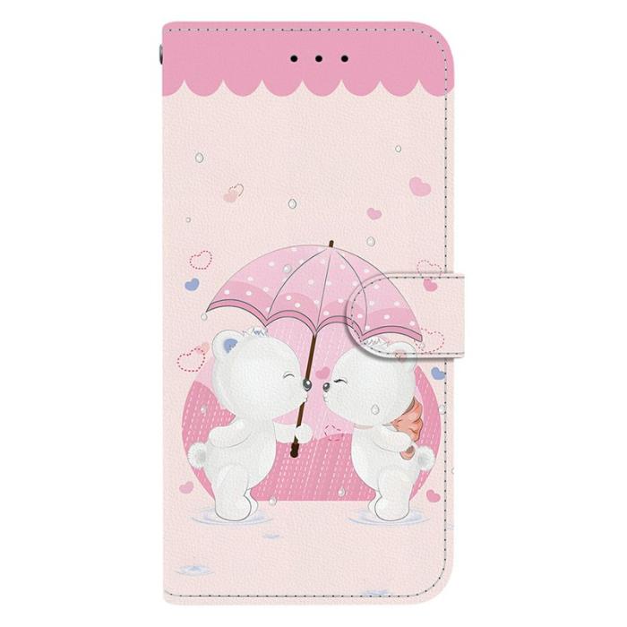 OEM - Samsung Galaxy S26 / S26 Pro Plånboksfodral Konstläder - Tecknad Par Björn