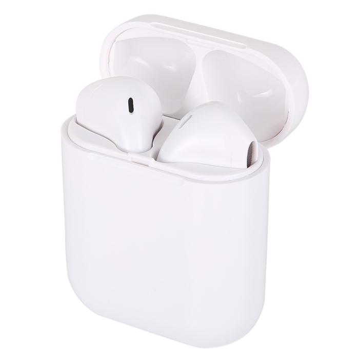 UTGATT1 - i12S TWS Trådlösa hörlurar, Bluetooth 5.0 - Vit