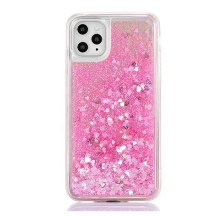 UTGATT5 - Glitter Skal till Apple iPhone 11 Pro - Rosa