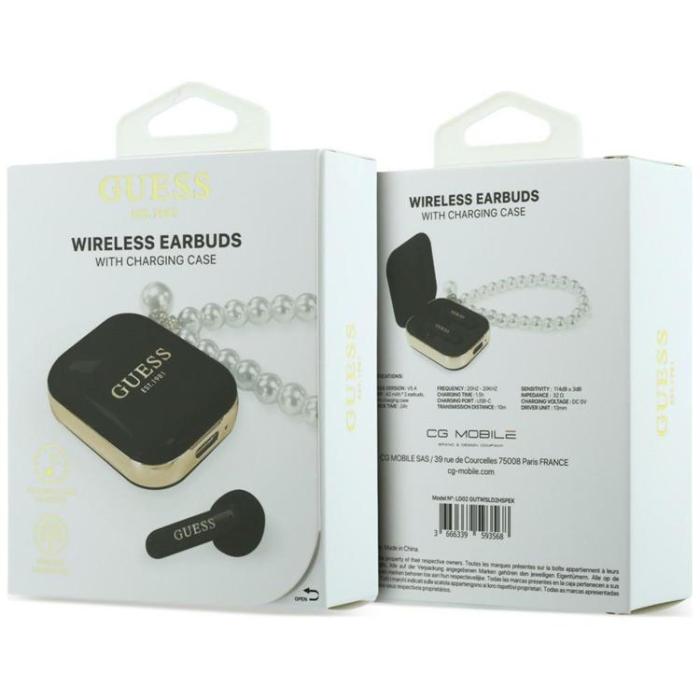 Guess - Guess TWS In-Ear Hörlurar Pearl Strap - Svart