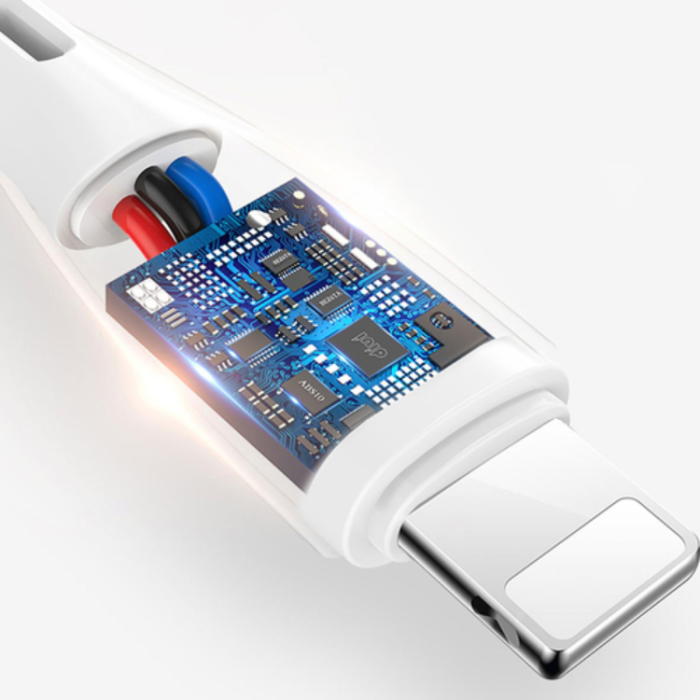 Dudao - Dudao L2L USB-A / Lightning 3A Kabel 2m - Vit