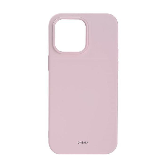 Onsala - ONSALA iPhone 14 Pro Skal Silikon Chalk - Rosa