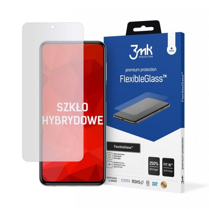3MK - 3MK Xiaomi Rödmi Note 9S/9 Pro Hybrid Okrossbart Glas FlexibleGlass