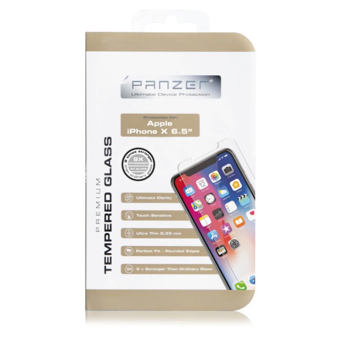 UTGATT1 - Panzer - Härdat Glas iPhone XS Max/11 Pro Max
