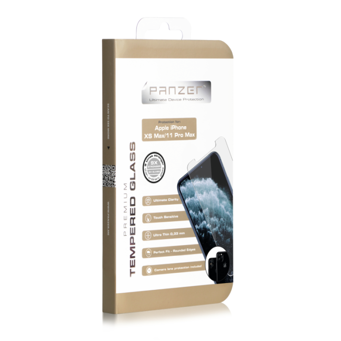 UTGATT1 - Panzer - Härdat Glas iPhone Xs Max/11 Pro Max