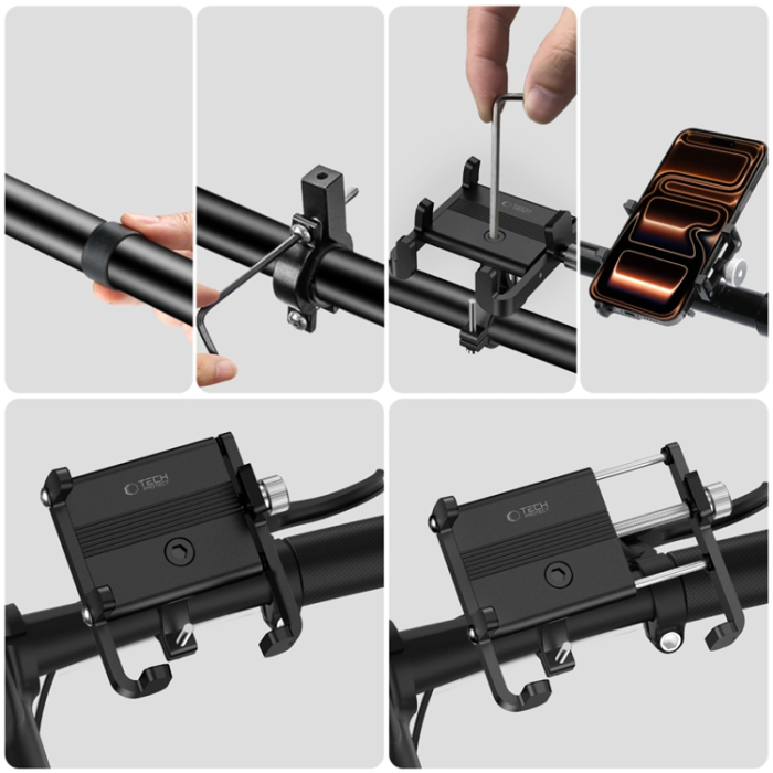 Spigen - Tech-Protect Mobilhållare För Cykel Handlebar - Svart