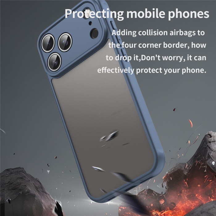 A-One Brand - iPhone 17 Pro Max Mobilskal Frostade krockkuddar Drop Proof