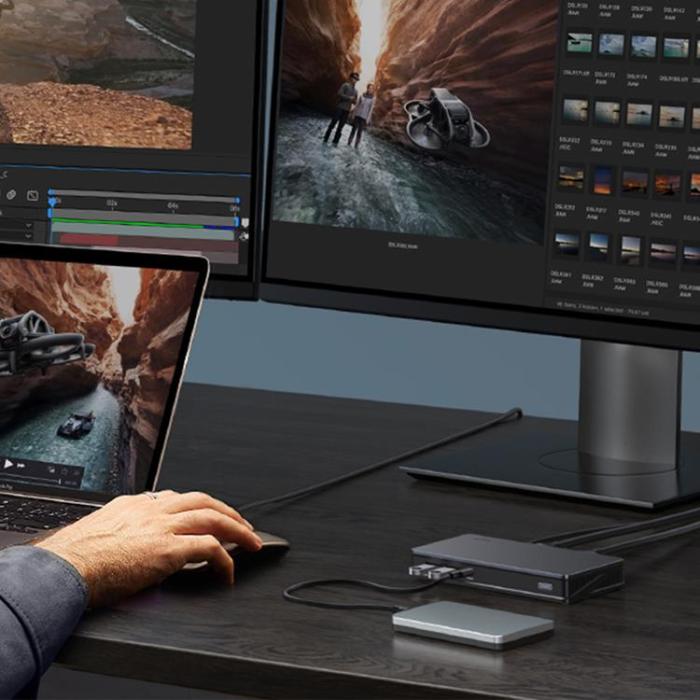Ugreen - UGreen USB-C HUB Multifunctional - Grå