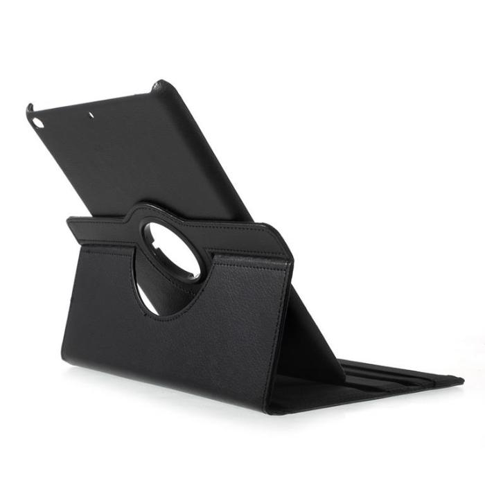OEM - iPad 9.7 (2017/2018/Air/Air2) Fodral Litchi - Svart