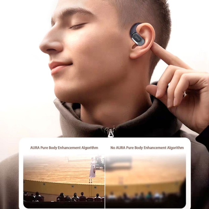 HTC - HTC OWS Trådlösa Bluetooth 6.0 Sports Hörlurar Gaming NE17 - Svart