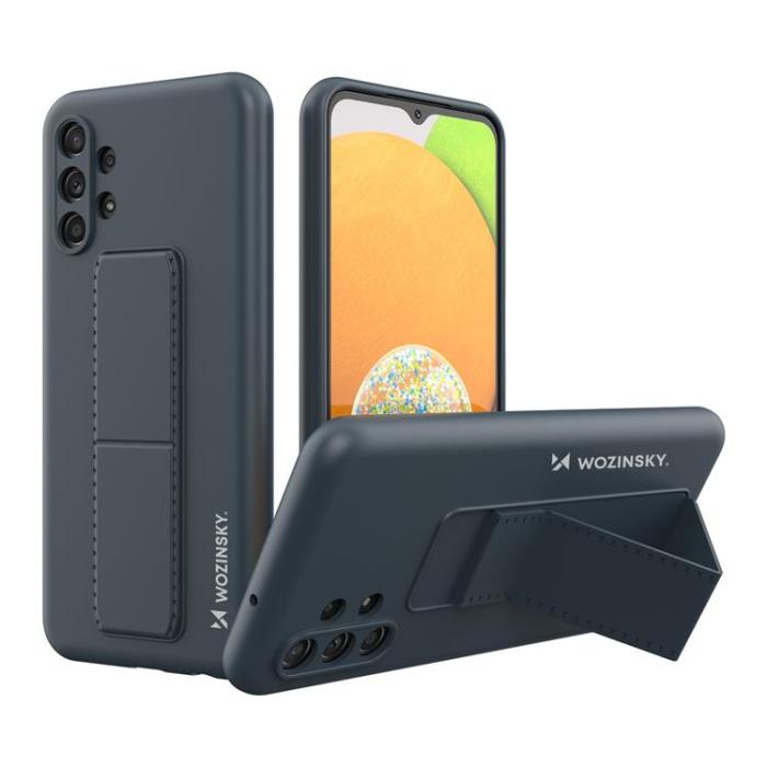 Wozinsky - Wozinsky Galaxy A23 Skal Kickstand Silicone - Marinblå