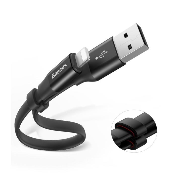 BASEUS - Baseus Vig USB-A till Lightning kabel 2,3m - Grå