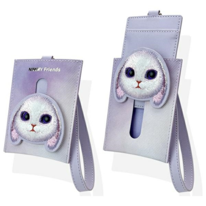 NIMMY - Nimmy Korthållare Big Eyed Pet 2.0 Rabbit - Lila