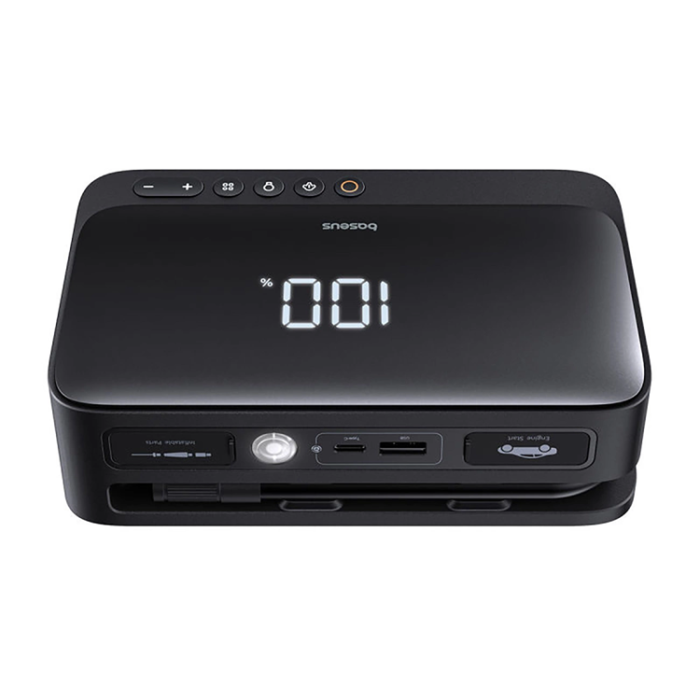 BASEUS - Baseus 4in1 Starthjälp 600A Powerbank 6000mAh Compressor, Flashlight