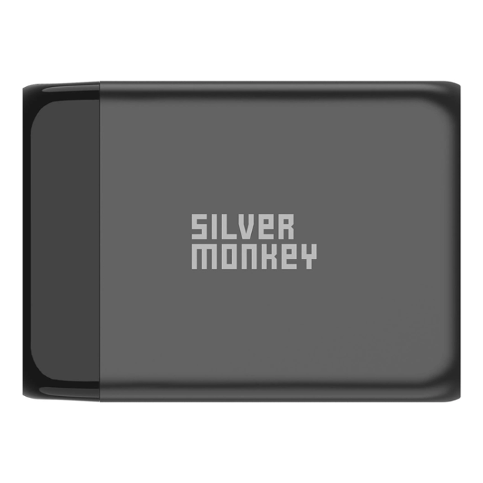 Silver Monkey - Silver Monkey SMA156 200W 3xUSB-C PD USB-A QC 3.0 GaN Laddare