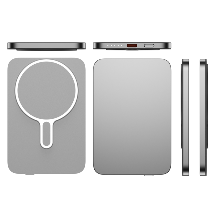 QUALO - Qualo Powerbank Magsafe 5000 mAh 20W - Grå