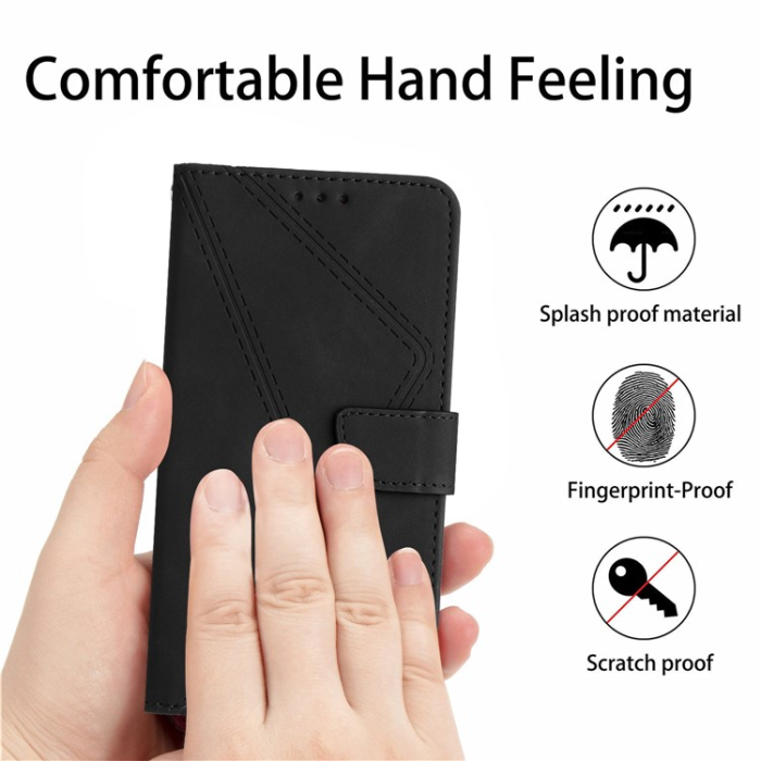A-One Brand - Sony Xperia 1 VII Plånboksfodral Skin Touch Lines Imprinted 