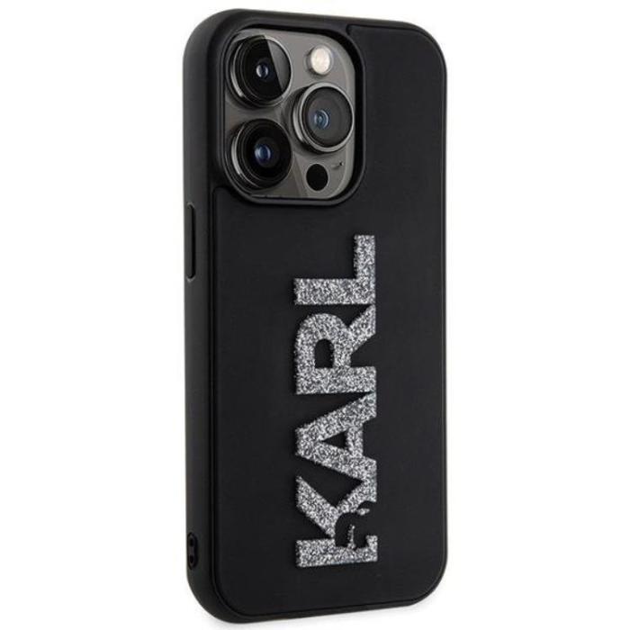 KARL LAGERFELD - Karl Lagerfeld iPhone 15 Pro Max Mobilskal 3D Glitter Logo