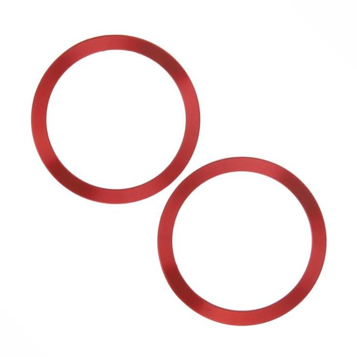 A-One Brand - [2-Pack] MagSafe Metallring Magnetisk - Röd