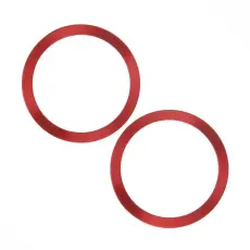 A-One Brand - [2-Pack] MagSafe Metallring Magnetisk - Röd