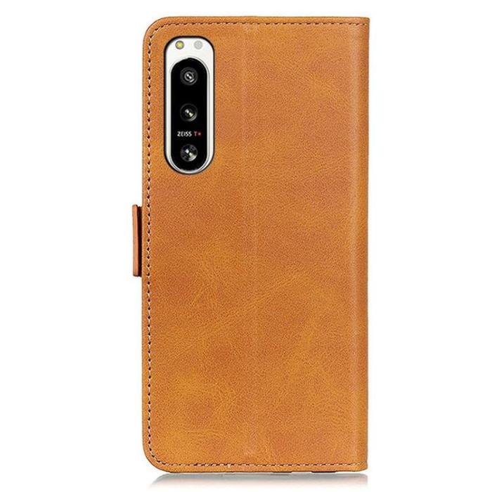 OEM - Sony Xperia 5 IV Plånboksfodral PU Läder - Gul
