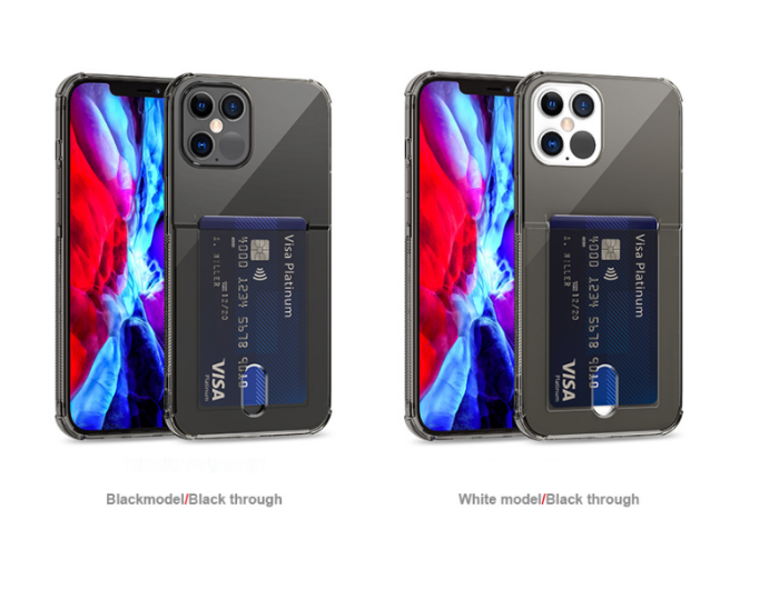 A-One Brand - Flexicase Skal med Kortplats iPhone 13 Mini - Svart