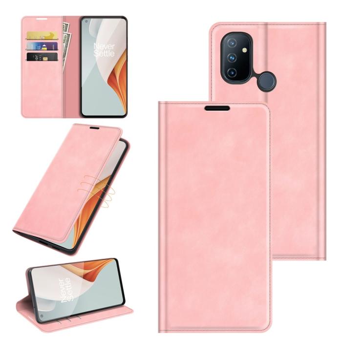 OEM - Flipfodral OnePlus Nord N100 - Rosa