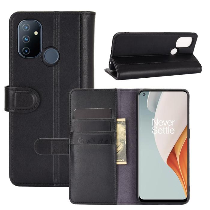OEM - Genuine Split Plånboksfodral till OnePlus Nord N100 - Svart