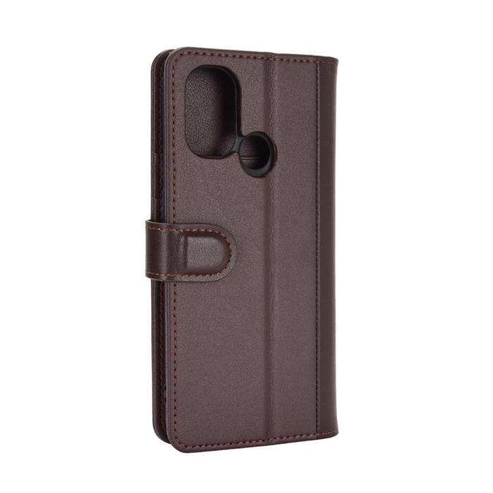 OEM - Genuine Split Plånboksfodral till OnePlus Nord N100 - Brun
