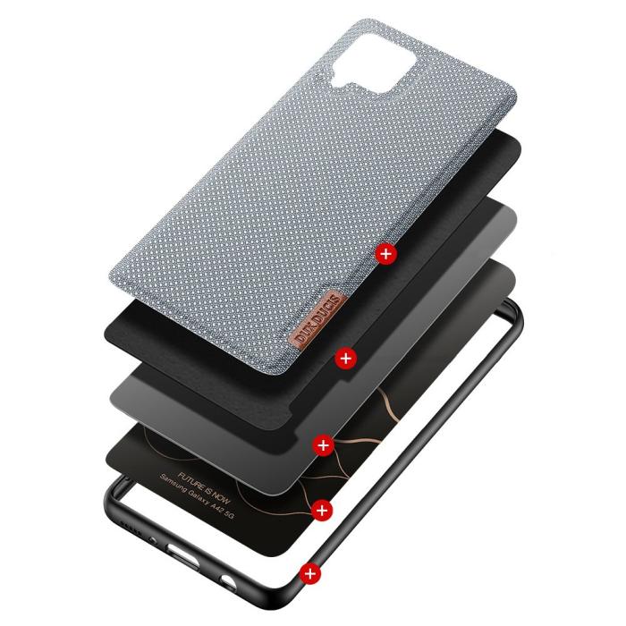 Dux Ducis - Dux Ducis Nylon Fino Mobilskal Samsung Galaxy A42 5G - Grå