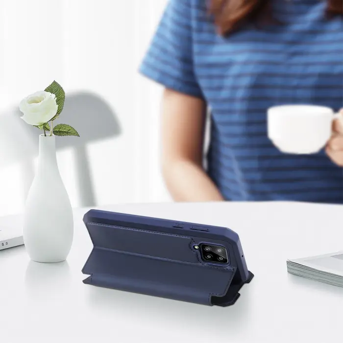 Dux Ducis - Dux Ducis Skin X Plånboksfodral Samsung Galaxy A42 5G - Blå