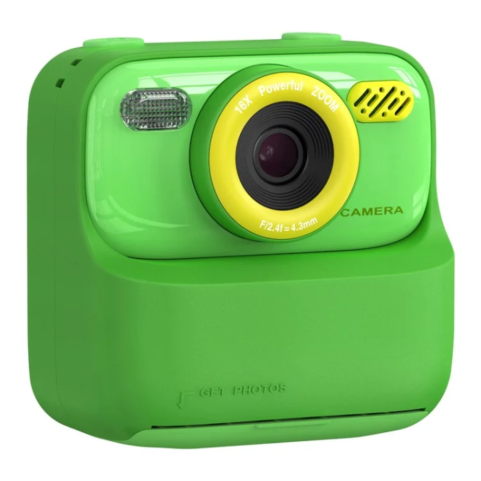 OEM - Barn Digitalkamera HD 1080P Med Skrivare P79 - Grön