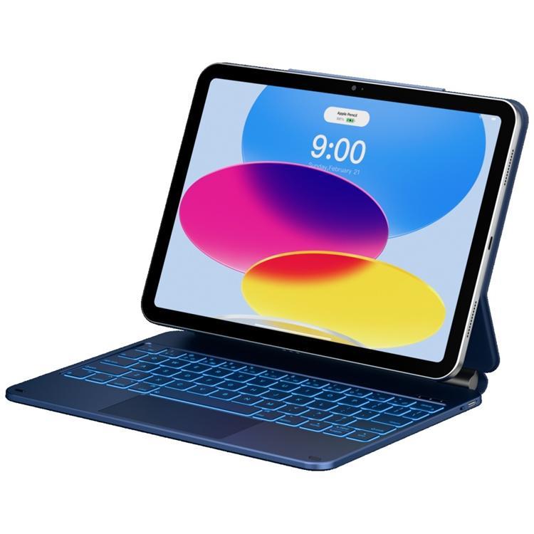 Typecase iPad 11" (2025)/iPad 10.9" (2022) Fodral med Tangentbord Edge (Blå)