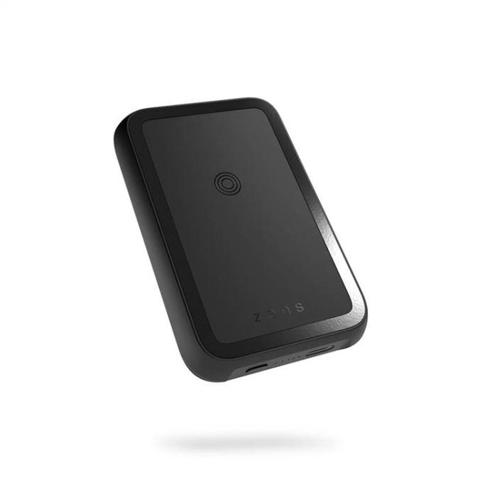 ZENS - ZENS Magnetisk Magsafe Qi Powerbank One Side 4000mAh Qi-Laddningsbar - Svart