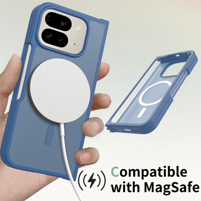 A-One Brand - Google Pixel 10 Pro Fold Mobilskal MagSafe Skin Touch - Blå