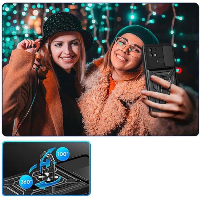 UTGATT - Camshield Pro Skal Xiaomi Redmi 10C - Svart