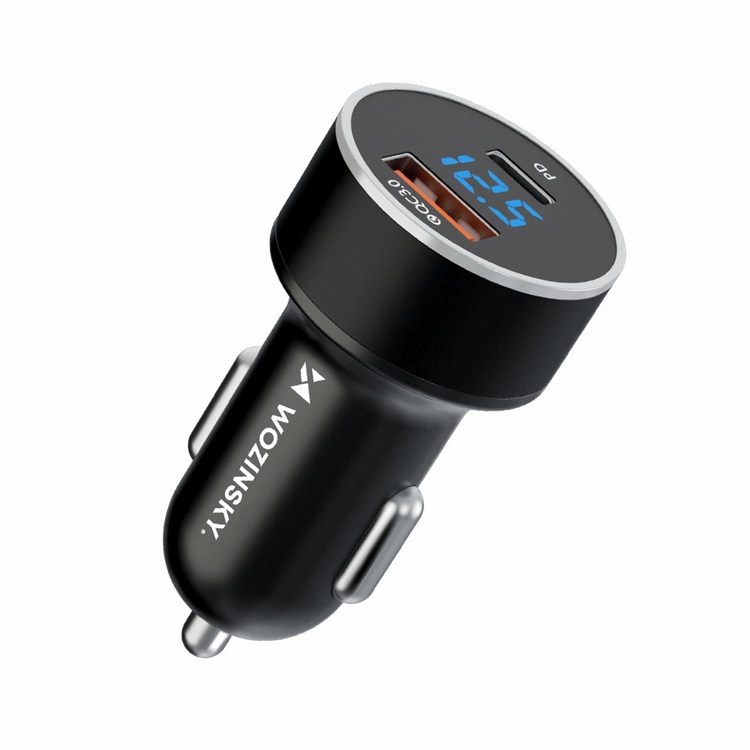 Wozinsky Billaddare USB-C USB-A 36W - Svart | 505295 | AlltMobil