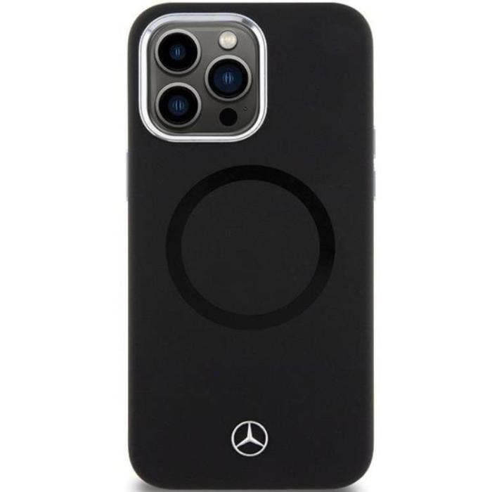 Mercedes - Mercedes iPhone 15 Pro Max Mobilskal MagSafe Silikon Bicolor - Svart