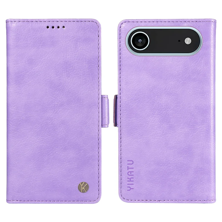 YIKATU iPhone 17 Air Plånboksfodral Litchi Texture - Lila | 2353 | AlltMobil
