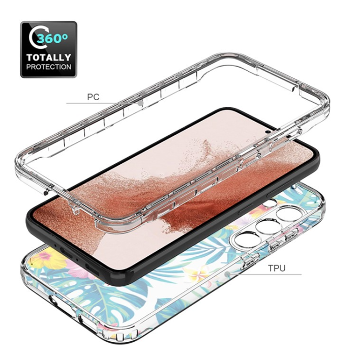 OEM - Galaxy S23 Skal Pattern Printing - Plantain Leaf