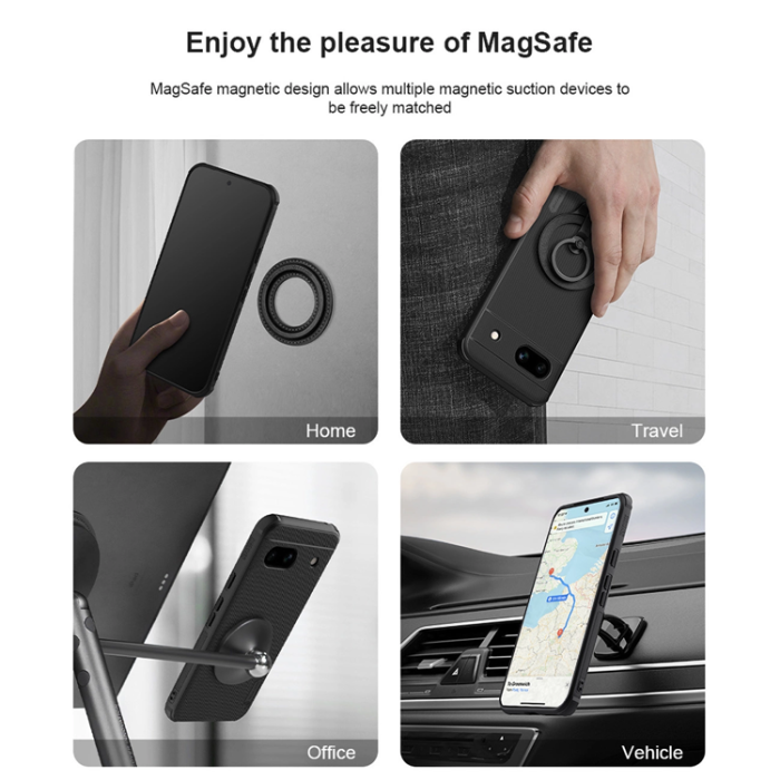 Nillkin - Nillkin Google Pixel 8A Mobilskal Magsafe Super Frosted