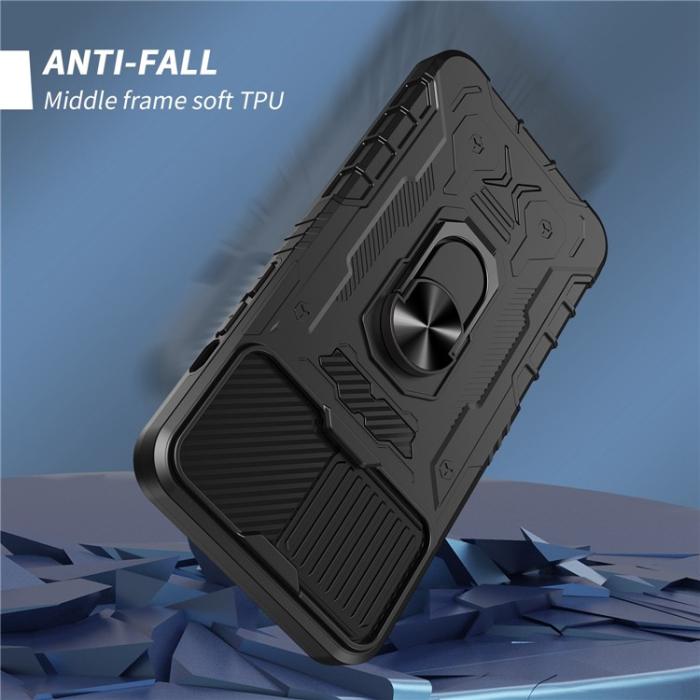 OEM - iPhone 14 Pro Max Skal Ringhållare Kickstand - Svart